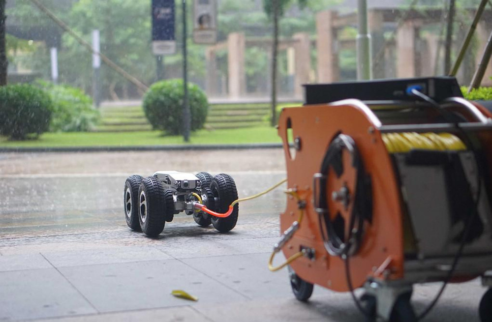 285地下室管道检测机器人